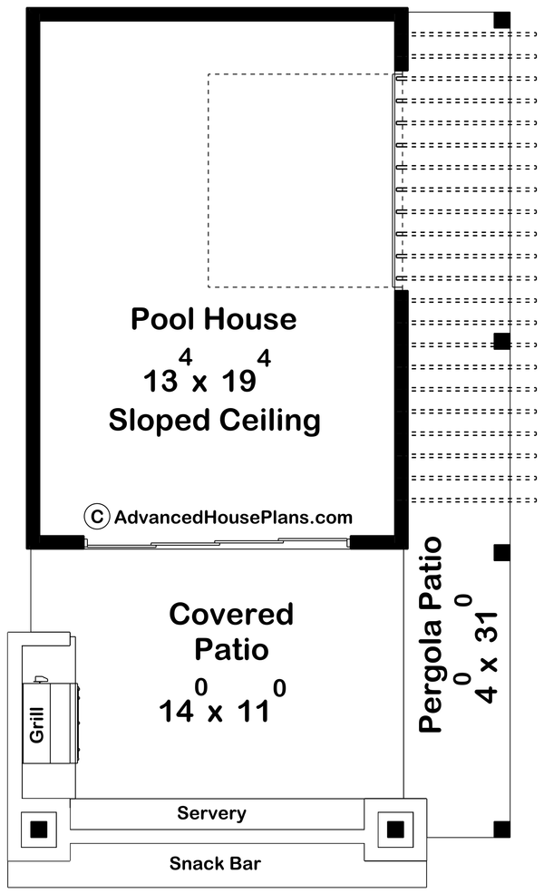 Dream House Plan - Modern Floor Plan - Main Floor Plan #455-460