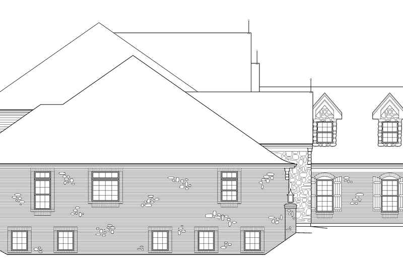 Architectural House Design - Exterior - Other Elevation for Tudor House Plan #57-575 - 4 bed, 4.5 bath