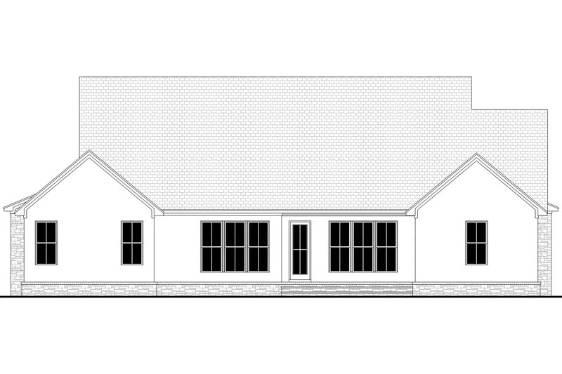 House Plan Design - Exterior - Rear Elevation 3 for Farmhouse House Plan #430-291 - 4 bed, 3.5 bath