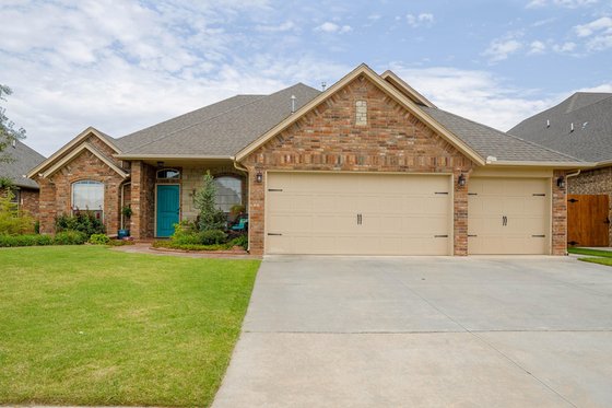 Exterior - Front Elevation for Traditional House Plan #65-401 - 3 bed, 2 bath