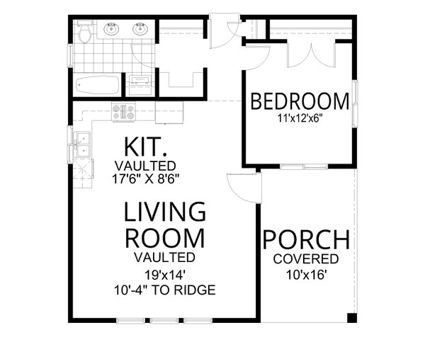Architectural House Design - Contemporary Floor Plan - Main Floor Plan #112-221
