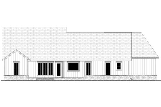 Exterior - Rear Elevation for Farmhouse House Plan #430-231 - 3 bed, 2.5 bath