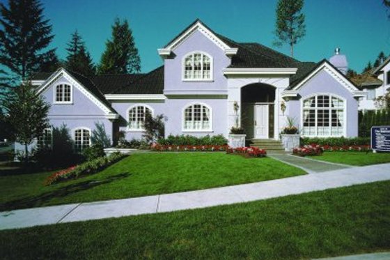 Exterior - Front Elevation for European House Plan #47-320 - 4 bed, 4.5 bath
