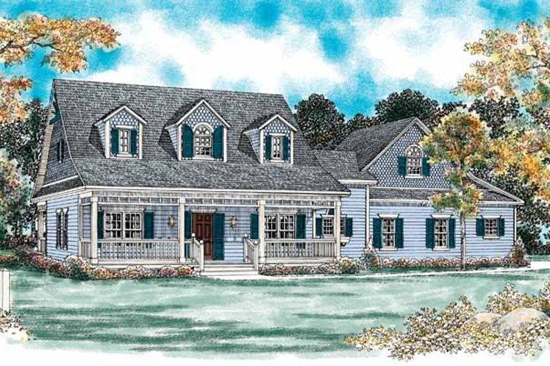 Dream House Plan - Country Exterior - Front Elevation Plan #72-133