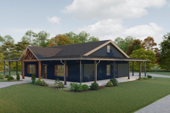 Exterior - Other Elevation for Cabin House Plan #1092-1 - 3 bed, 2 bath