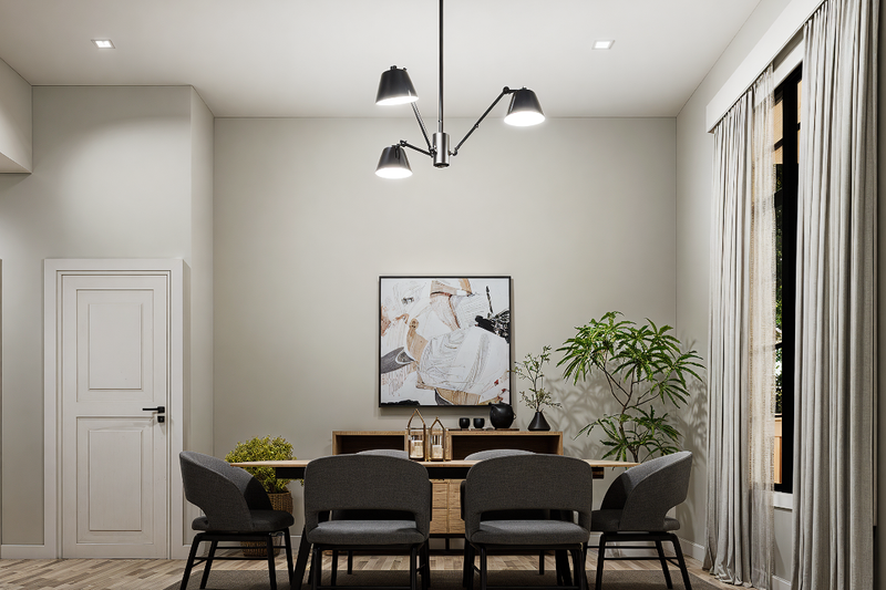 Architectural House Design - Interior - Dining Room 1 for Farmhouse House Plan #54-677 - 3 bed, 2 bath