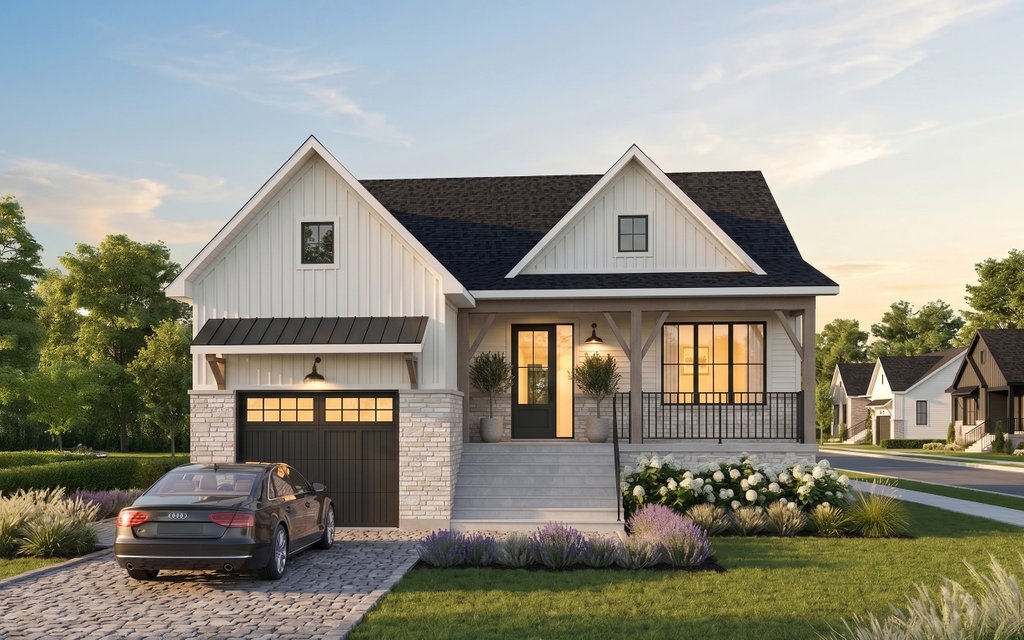 Exterior - Front Elevation 2 for Bungalow House Plan #23-2798 - 6 bed, 2 bath