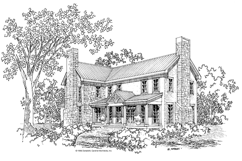 Dream House Plan - Country Exterior - Front Elevation Plan #929-262