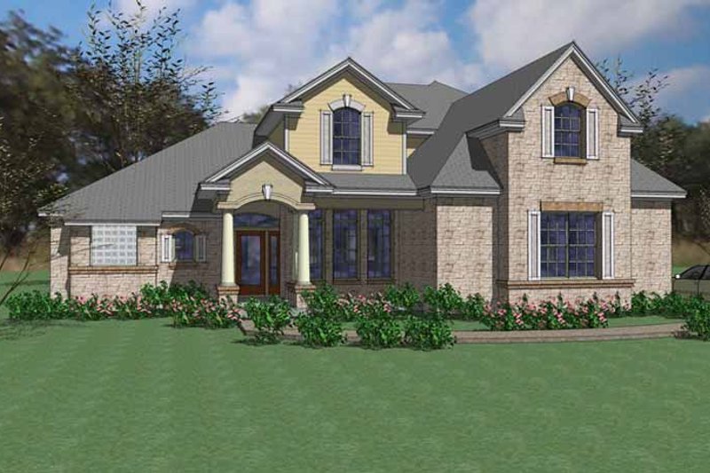 House Plan Design - European Exterior - Front Elevation Plan #120-242