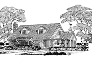 Colonial Style House Plan - 3 Beds 2 Baths 1239 Sq/Ft Plan #315-113 