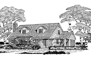 Colonial Exterior - Front Elevation Plan #315-113