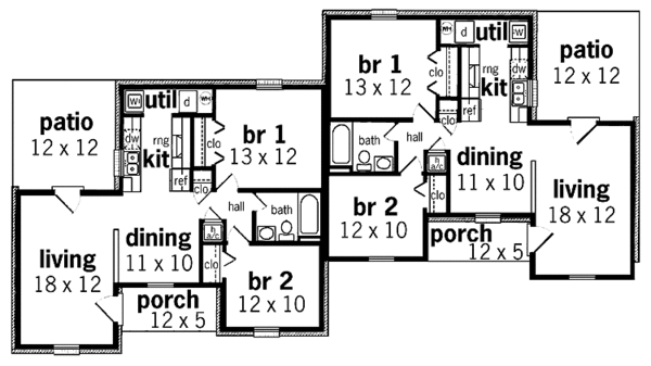 Dream House Plan - Traditional Floor Plan - Main Floor Plan #45-394