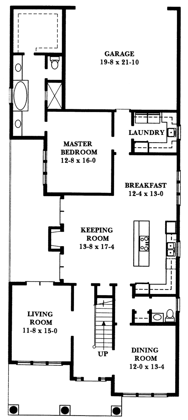 House Plan Design - Craftsman Floor Plan - Main Floor Plan #1047-37