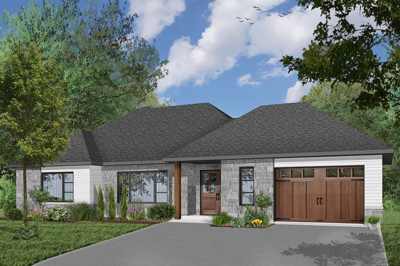 Architectural House Design - Ranch Exterior - Front Elevation Plan #23-2650