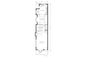 Floor Plan - Main Floor for Bungalow House Plan #423-1 - 3 bed, 2.5 bath