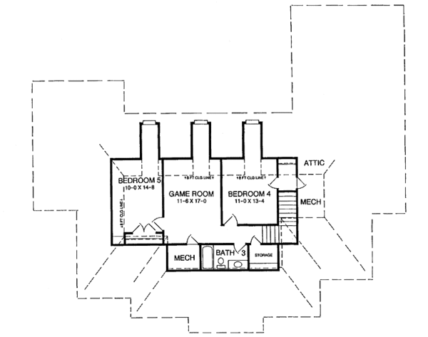 Dream House Plan - European Floor Plan - Upper Floor Plan #952-115