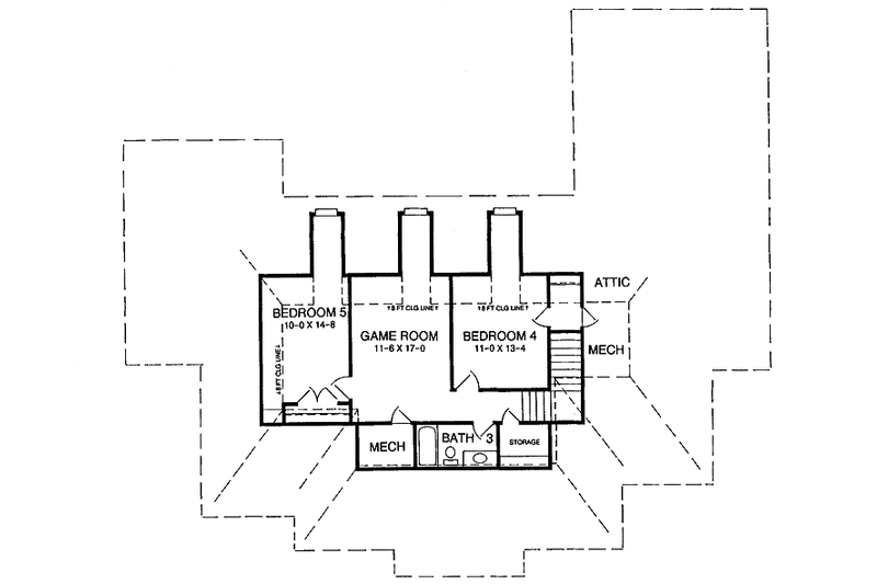 Dream House Plan - Floor Plan - Upper Floor for European House Plan #952-115 - 5 bed, 3.5 bath