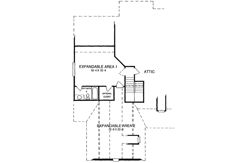 House Plan Design - Floor Plan - Other Floor for Ranch House Plan #952-116 - 3 bed, 2 bath