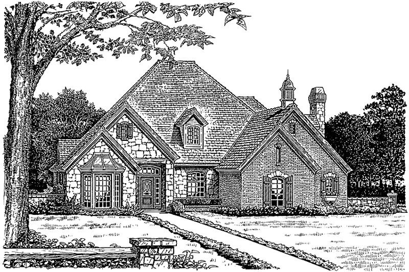 Dream House Plan - Country Exterior - Front Elevation Plan #310-1161