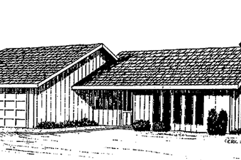 House Plan Design - Contemporary Exterior - Front Elevation Plan #60-772