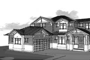 Craftsman Style House Plan - 3 Beds 3 Baths 2771 Sq/Ft Plan #1101-50 Exterior 
