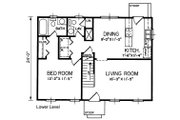 Traditional Style House Plan - 3 Beds 2 Baths 1193 Sq/Ft Plan #54-634 