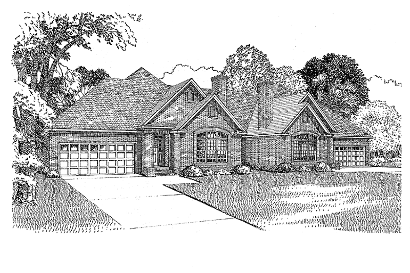Dream House Plan - European Exterior - Front Elevation Plan #17-2755