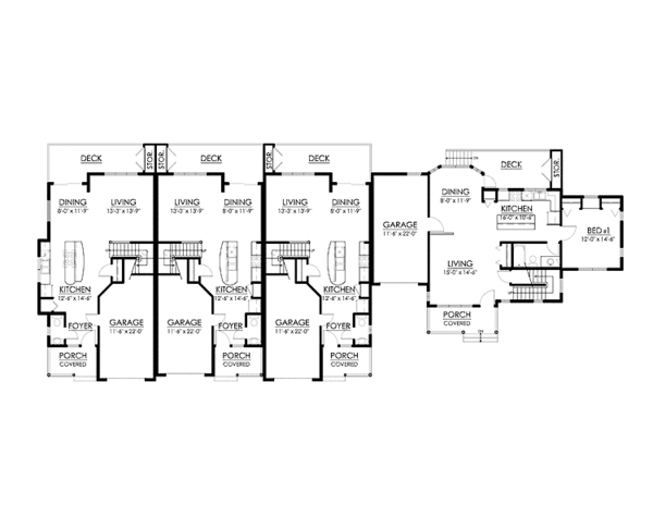 House Design - Traditional Floor Plan - Main Floor Plan #1042-11