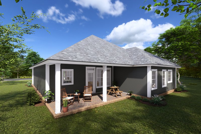 Home Plan - Exterior - Other Elevation 1 for Cottage House Plan #513-2082 - 3 bed, 2 bath