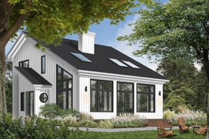 Home Plan - Contemporary Exterior - Front Elevation Plan #23-2037