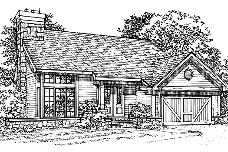 Dream House Plan - Craftsman Exterior - Front Elevation Plan #320-693