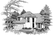 Mediterranean Style House Plan - 4 Beds 3.5 Baths 2993 Sq/Ft Plan #48-785 