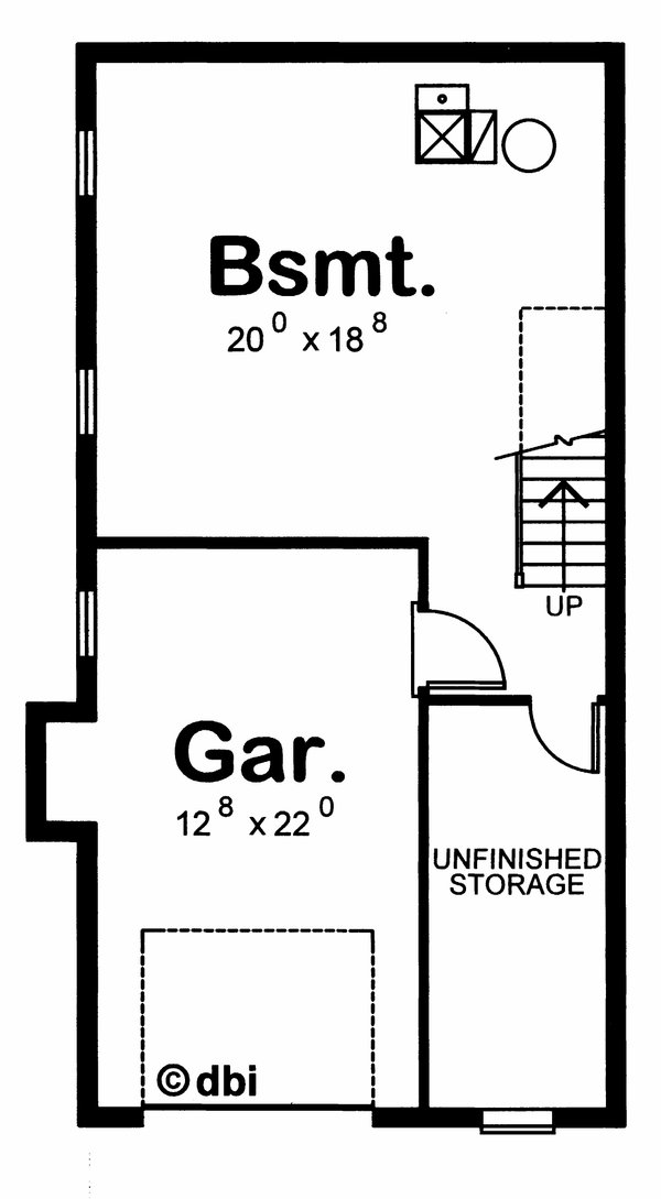 House Plan Design - Traditional Floor Plan - Lower Floor Plan #20-432