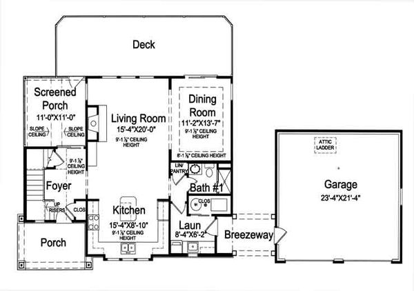 Dream House Plan - Country Floor Plan - Main Floor Plan #46-476