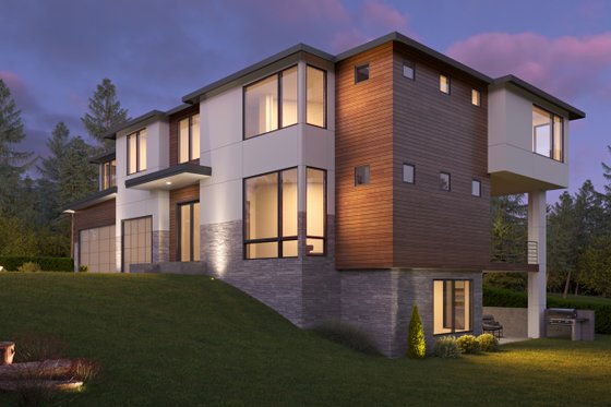 Exterior - Other Elevation for Contemporary House Plan #1066-197 - 5 bed, 5 bath