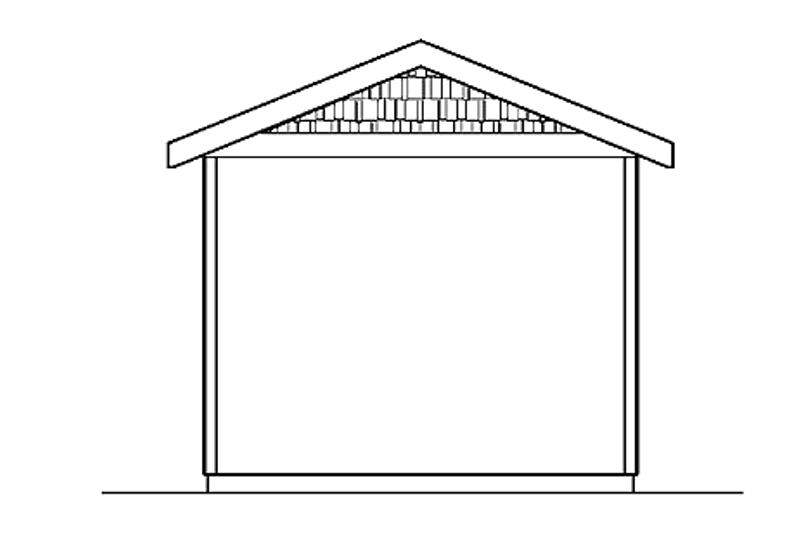 Home Plan - Exterior - Rear Elevation for Craftsman House Plan #124-1089, 0 bath