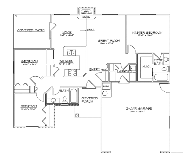 House Plan Design - Traditional Floor Plan - Main Floor Plan #945-4