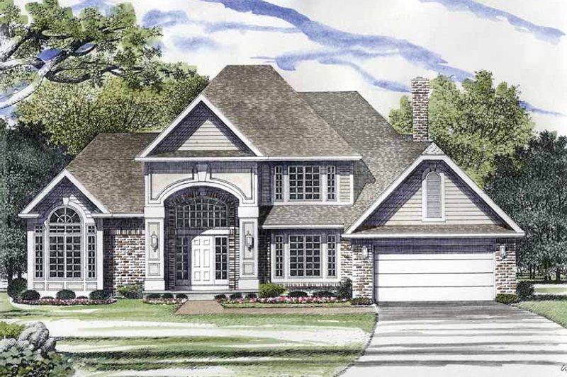 Dream House Plan - Traditional Exterior - Front Elevation Plan #316-214