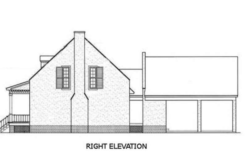 Dream House Plan - Exterior - Other Elevation for Southern House Plan #45-189 - 3 bed, 2.5 bath