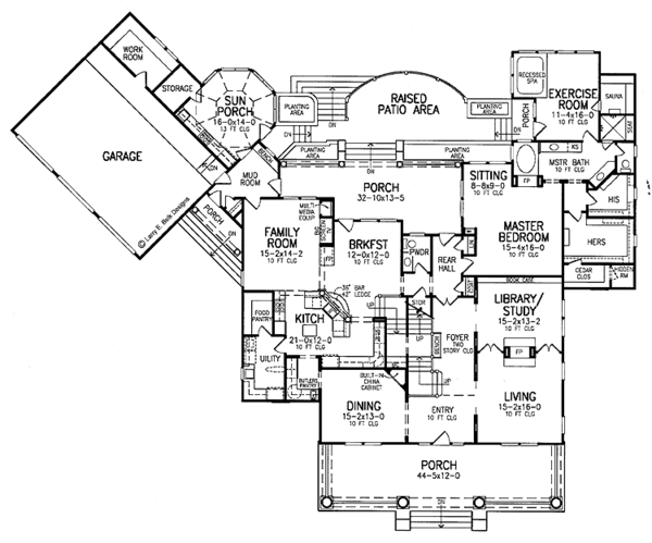 Architectural House Design - Craftsman Floor Plan - Main Floor Plan #952-269