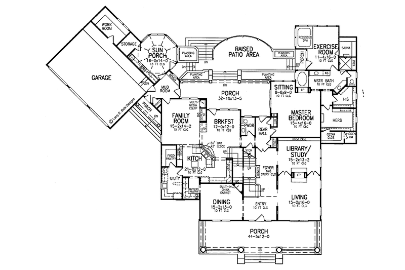 Dream House Plan - Floor Plan - Main Floor for Craftsman House Plan #952-269 - 4 bed, 4.5 bath
