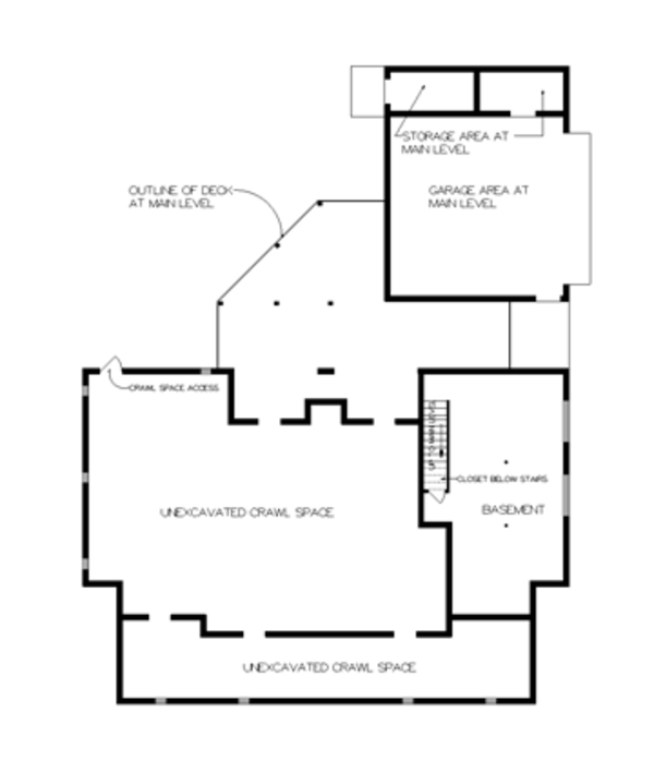 Home Plan - Victorian Floor Plan - Lower Floor Plan #45-467