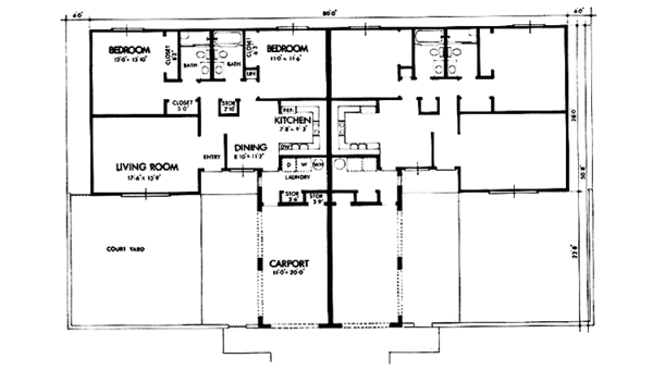 Architectural House Design - Mediterranean Floor Plan - Main Floor Plan #320-1232