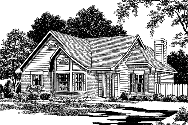 Dream House Plan - Exterior - Front Elevation 3 for Country House Plan #952-164 - 3 bed, 2 bath