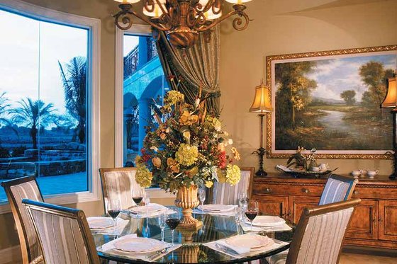 Interior - Dining Room for Mediterranean House Plan #930-330 - 4 bed, 4.5 bath