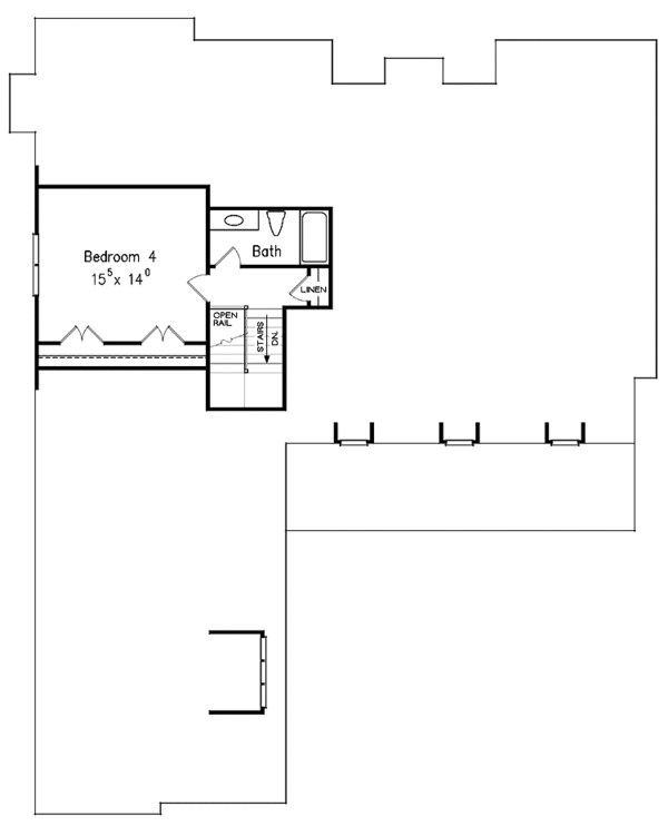Dream House Plan - Country Floor Plan - Upper Floor Plan #927-267