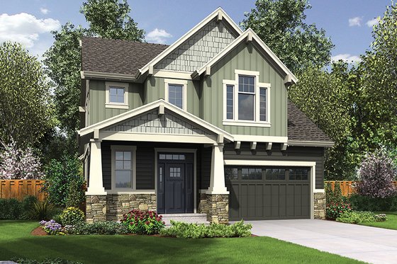 Exterior - Front Elevation 3 for Craftsman House Plan #48-924 - 4 bed, 2.5 bath