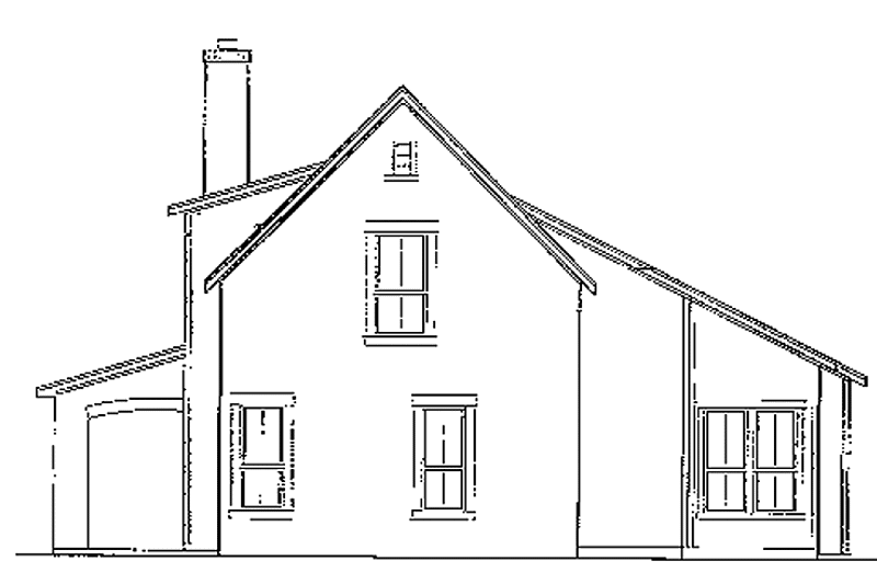 Home Plan - Exterior - Rear Elevation for Colonial House Plan #472-183 - 3 bed, 2.5 bath