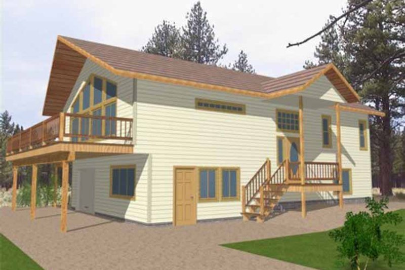 Architectural House Design - European Exterior - Front Elevation Plan #117-818