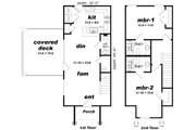 Contemporary Style House Plan - 2 Beds 2.5 Baths 1136 Sq/Ft Plan #932-134 